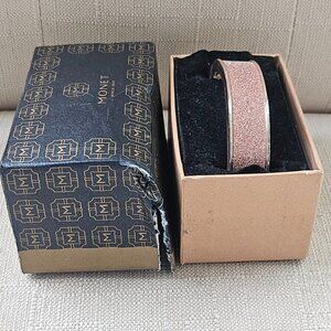 Monet Women Bracelet Gold/Rose Gold Tone Wrist Band Fashion Jewelry New